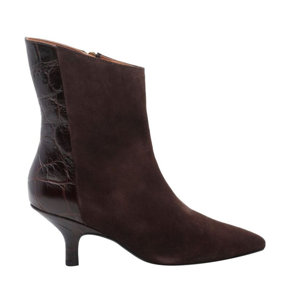 Angel Alarcon Women Bimaterial Suede Booties